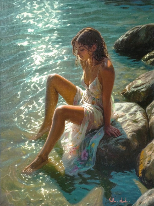 Painting for sale online - In the suns glare