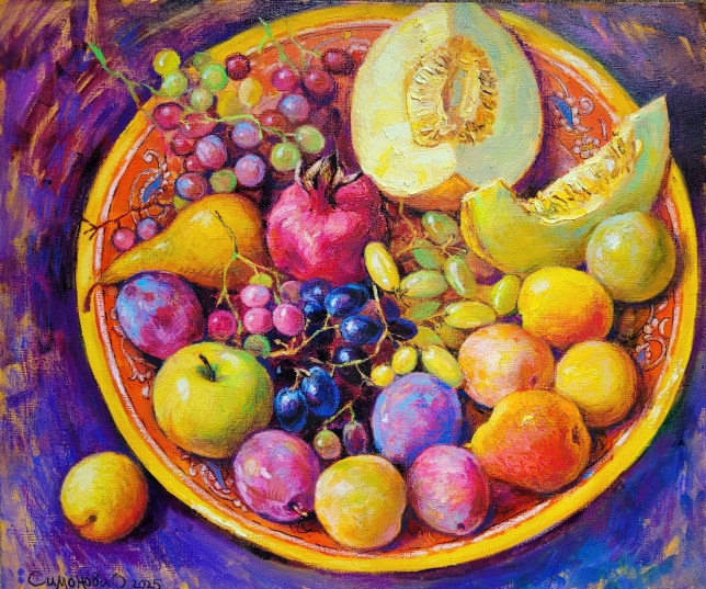 Painting for sale online - Fruits on a platter