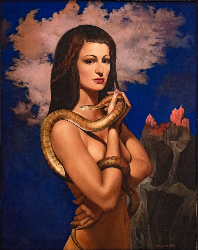 Painting for sale online - The snake Woman