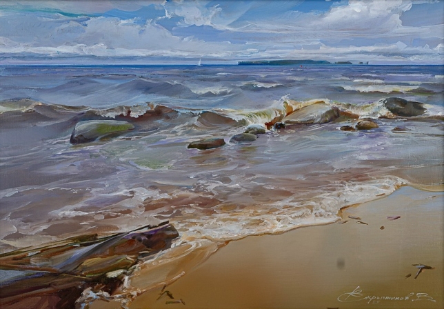 Painting for sale online - Volga