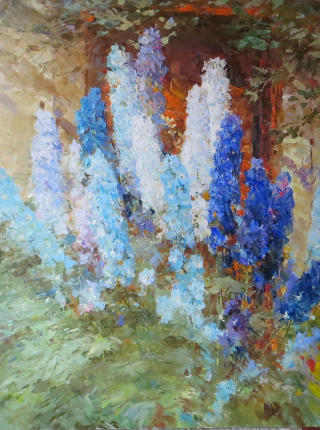 Painting for sale online - Delphinium