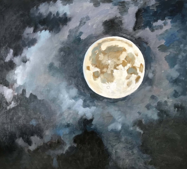 Painting for sale online - Moon