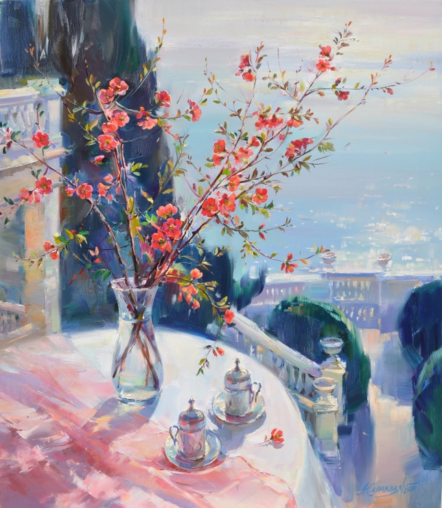 Painting for sale online - Spring scents of flowers and the sea