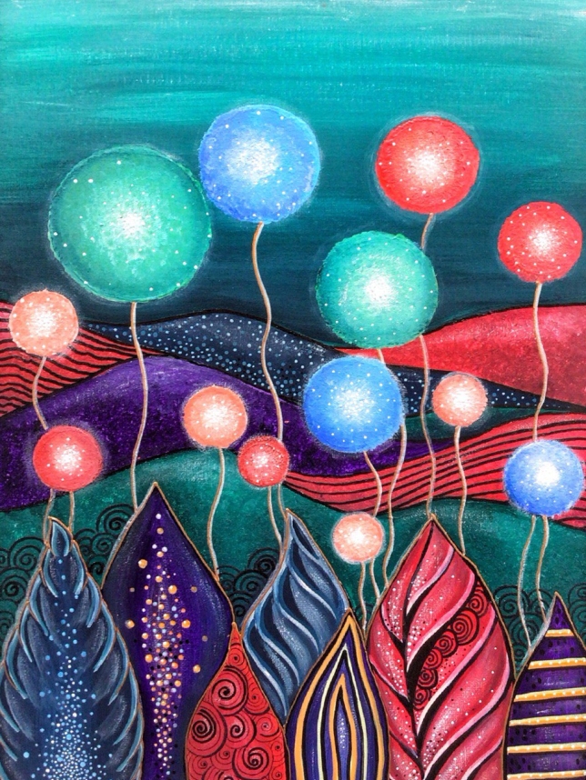 Painting for sale online - Подводные цветные сны