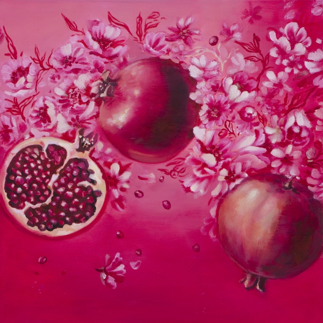 Painting for sale online - Pomegranate Still Life