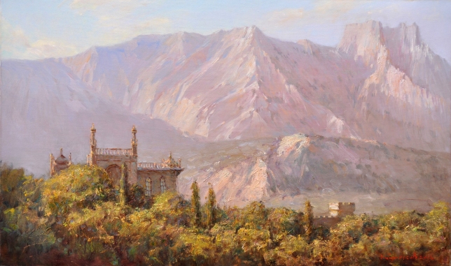 Painting for sale online - Pink evening