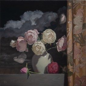 Painting for sale online - Birds and peonies