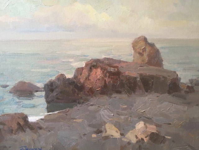 Painting for sale online - Evening at sea