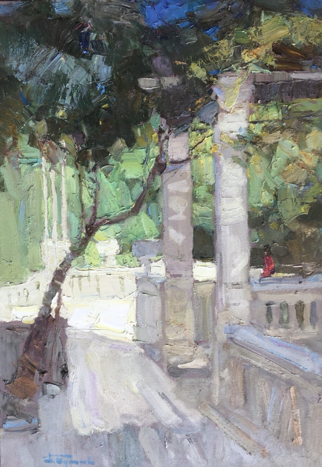 Painting for sale online - Foros, in the rays of the sun