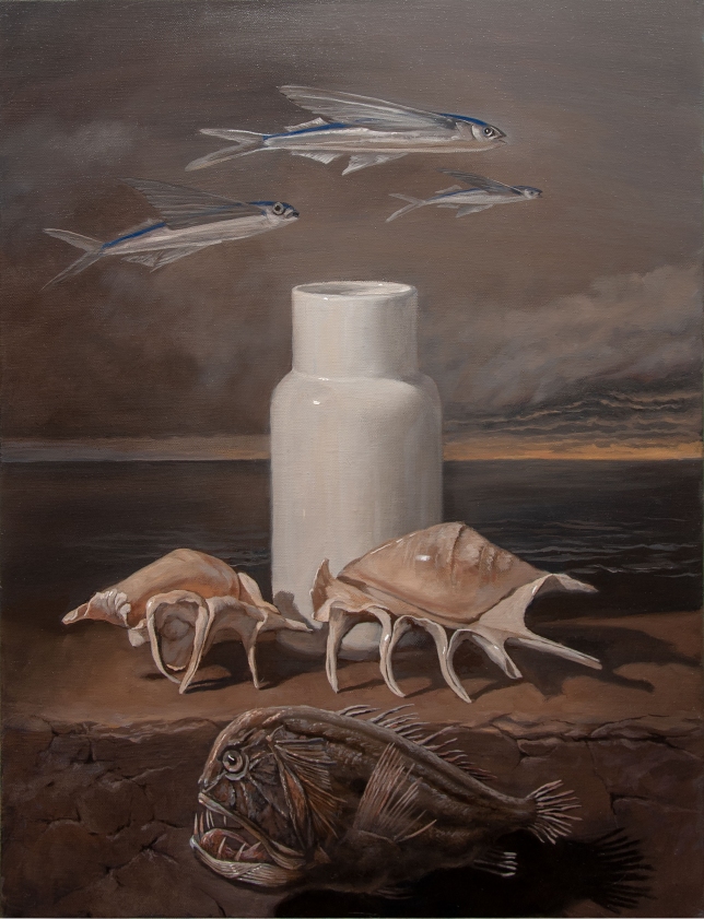 Painting for sale online - Still life with fish