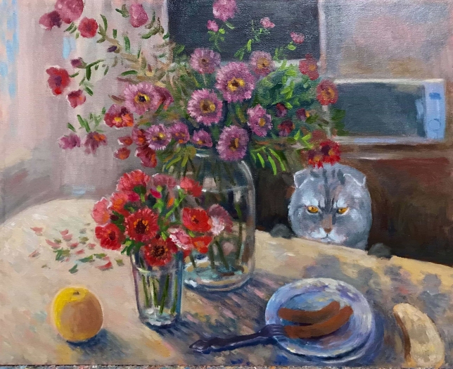 Painting for sale online - In the kitchen