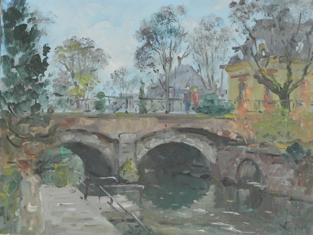 Painting for sale online - Squid. Bridge.