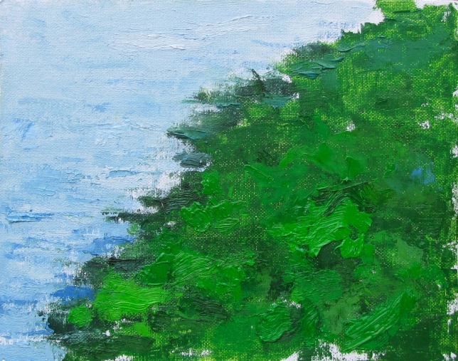 Painting for sale online - Grass on the shore