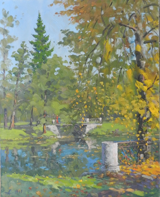 Painting for sale online - Bridge.