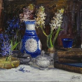 Painting for sale online - Hyacinth Day