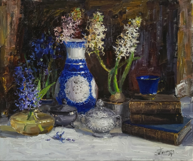Painting for sale online - Hyacinth Day