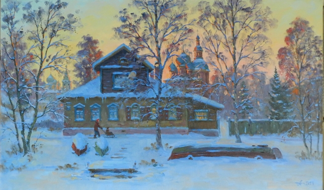 Painting for sale online - Das Ufer des Seliger.