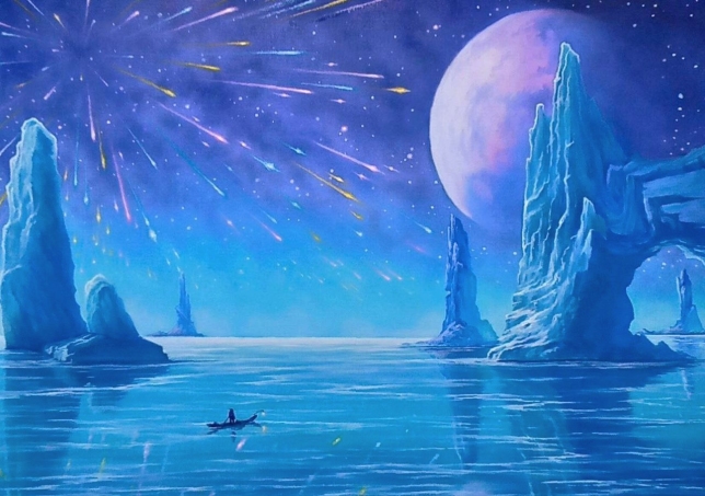 Painting for sale online - Return to the planet of starfall