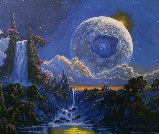 Painting for sale online - The Eye of Ellida