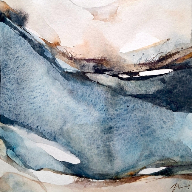 Painting for sale online - Winter River