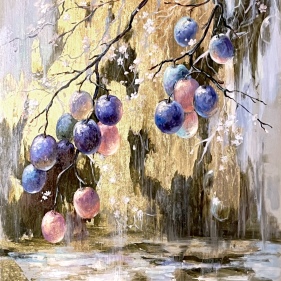 Painting for sale online - Lilac rain