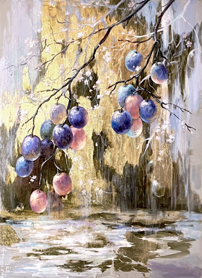 Painting for sale online - Lilac rain