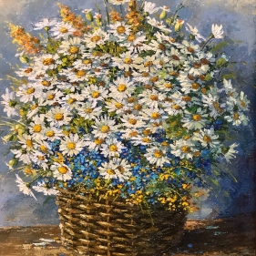 Painting for sale online - Daisies