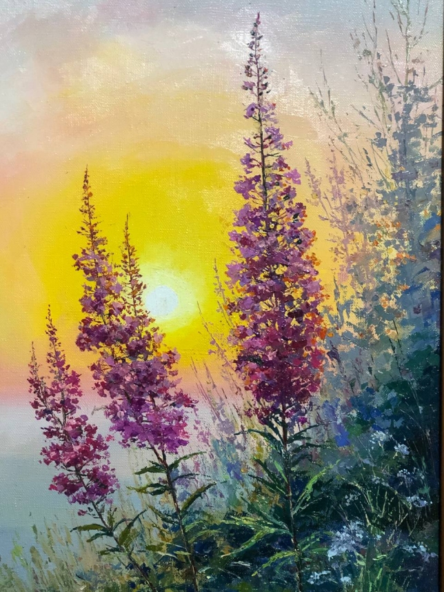 Painting for sale online - Fireweed
