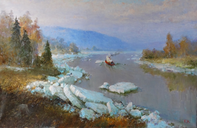 Painting for sale online - Ice drift