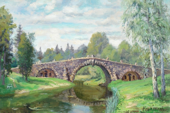 Painting for sale online - Vasilevo Estate, Boulder Bridge