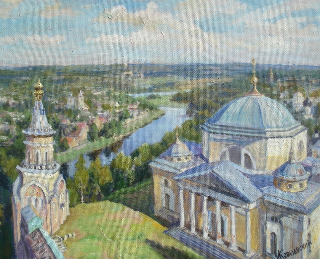Painting for sale online - Novotorzhsky Borisoglebsky Monastery