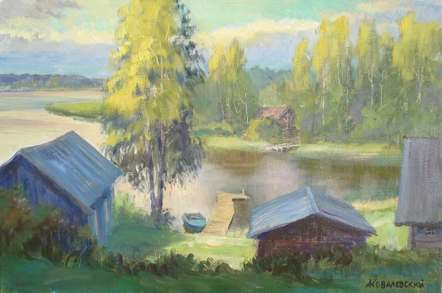 Painting for sale online - Summer morning on Akademichka