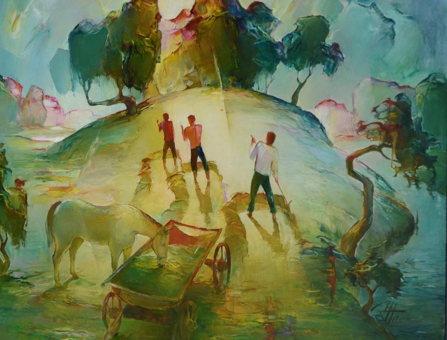 Painting for sale online - The evening bell