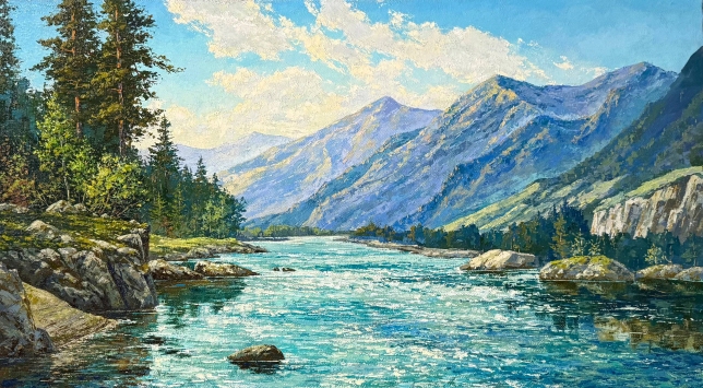 Painting for sale online - The Turquoise Katun