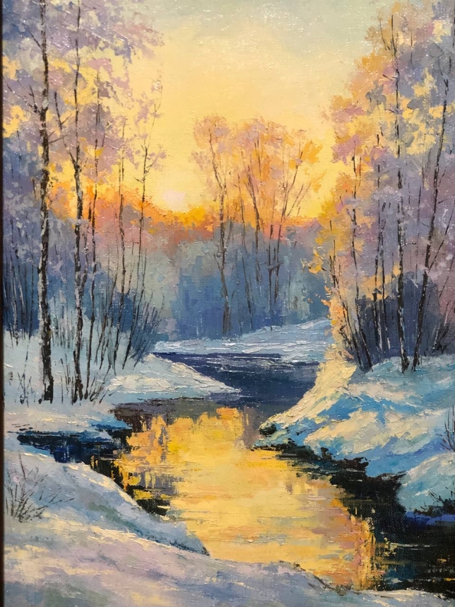 Painting for sale online - A winter evening