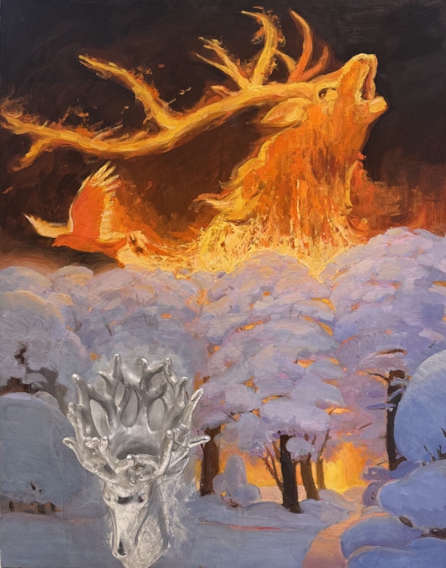 Painting for sale online - Rising from the ashes