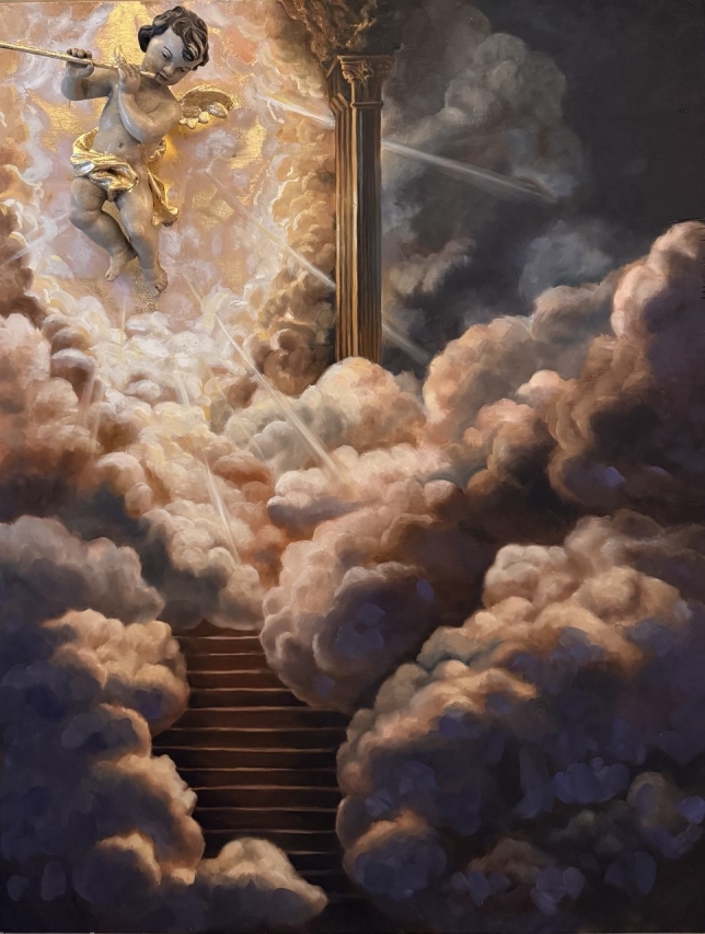 Painting for sale online - The light shines in the darkness