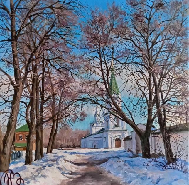 Painting for sale online - Ryazan Kremlin. Church of the Descent of the Holy Spirit