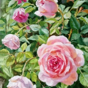 Painting for sale online - Pink roses