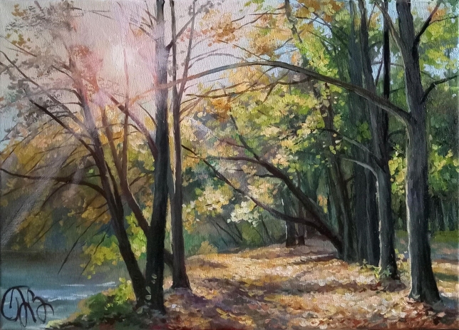 Painting for sale online - Sunny autumn