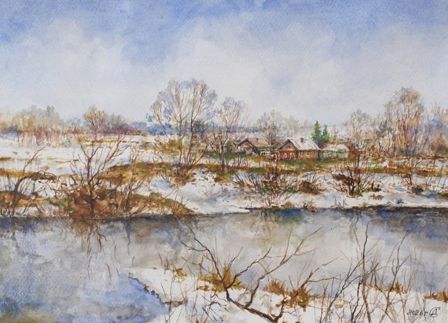 Painting for sale online - Spring motif