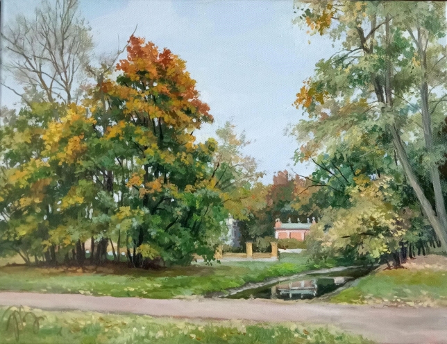 Painting for sale online - October. Kuskovo. 