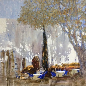 Painting for sale online - Avignon. Mistral