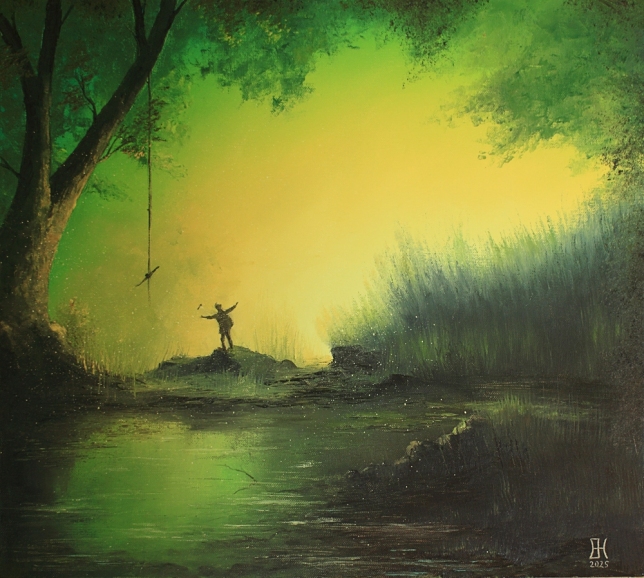 Painting for sale online - Visiting childhood