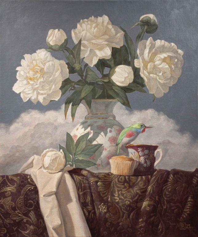 Painting for sale online - Mini Muffin for Cuban Tody