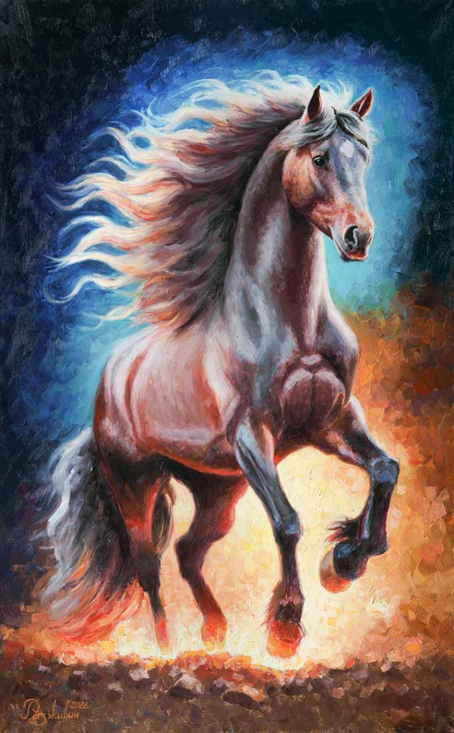 Painting for sale online - Fire Horse