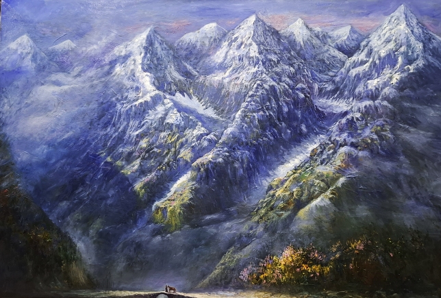 Painting for sale online - In the morning fog