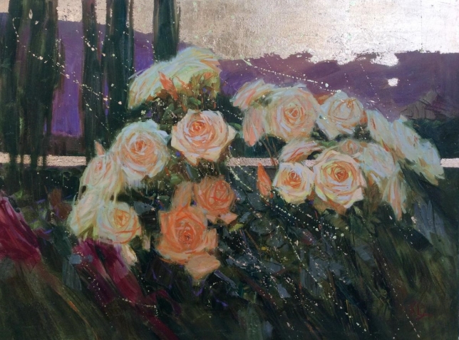 Painting for sale online - Evening roses