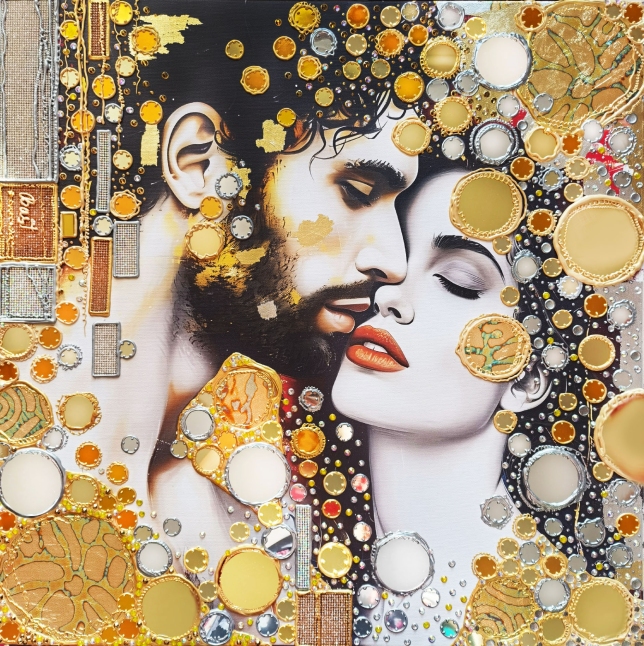 Painting for sale online - The moment before the kiss