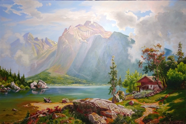 Painting for sale online - Mountain lake